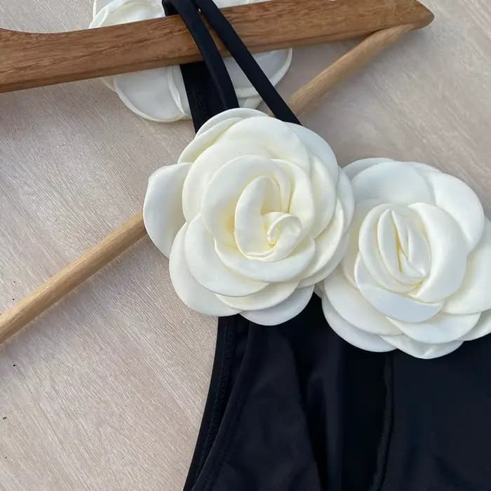 Maillot de bain une pièce à fleurs, Vintage, rétro, pour femmes, vêtements de plage, Monokini, nouvelle collection, 2025