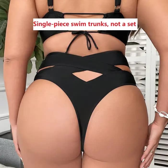 Maillot de bain grande taille, nouveau style européen et américain, maillot de bain bikini ajouré, maillot de bain une pièce grande taille pour femme