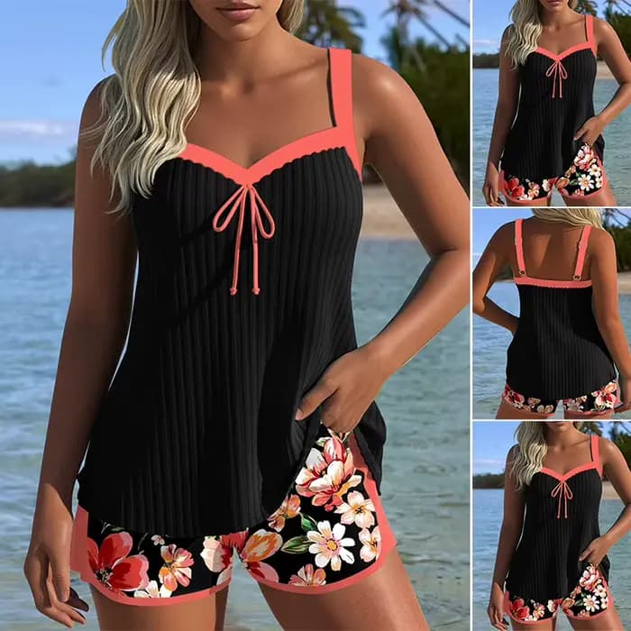 Ensemble de maillot de bain deux pièces conservateur