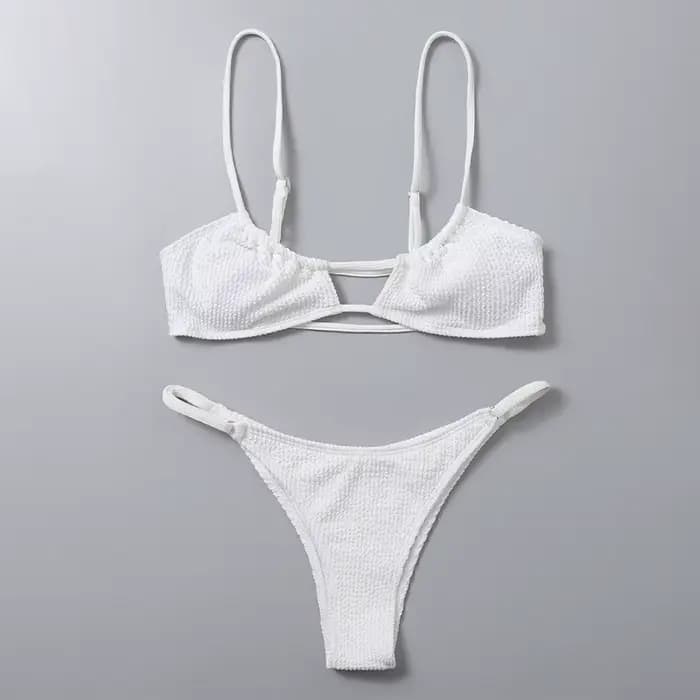 Mini bikini côtelé sexy pour femme
