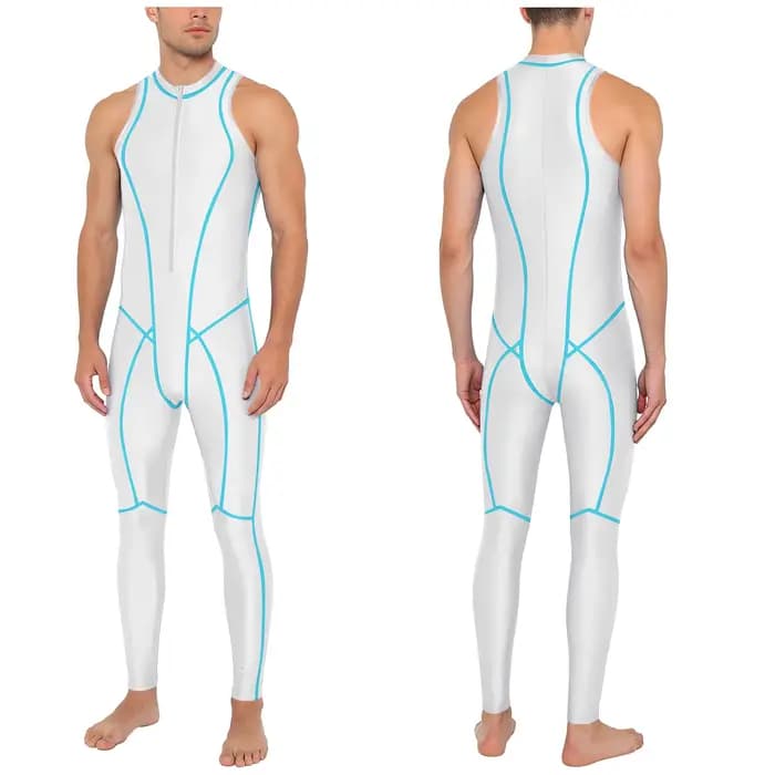 Combinaison de bain brillante pour homme