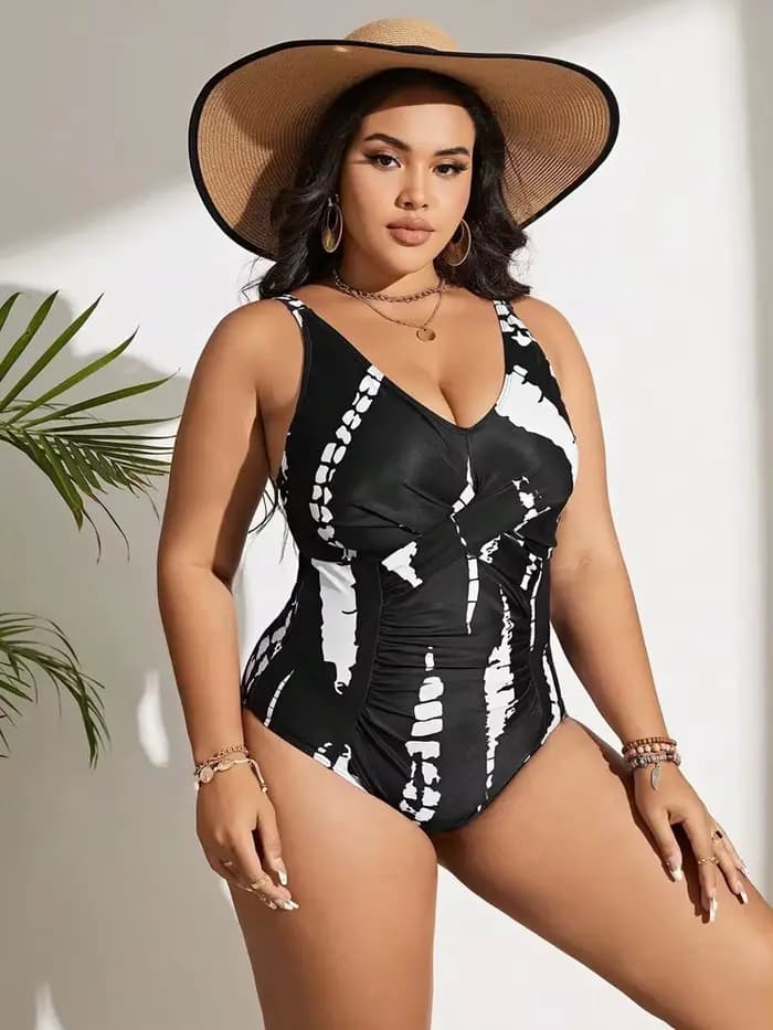 Grande taille maillot de bain femme une pièce Bikini Push Up 2024