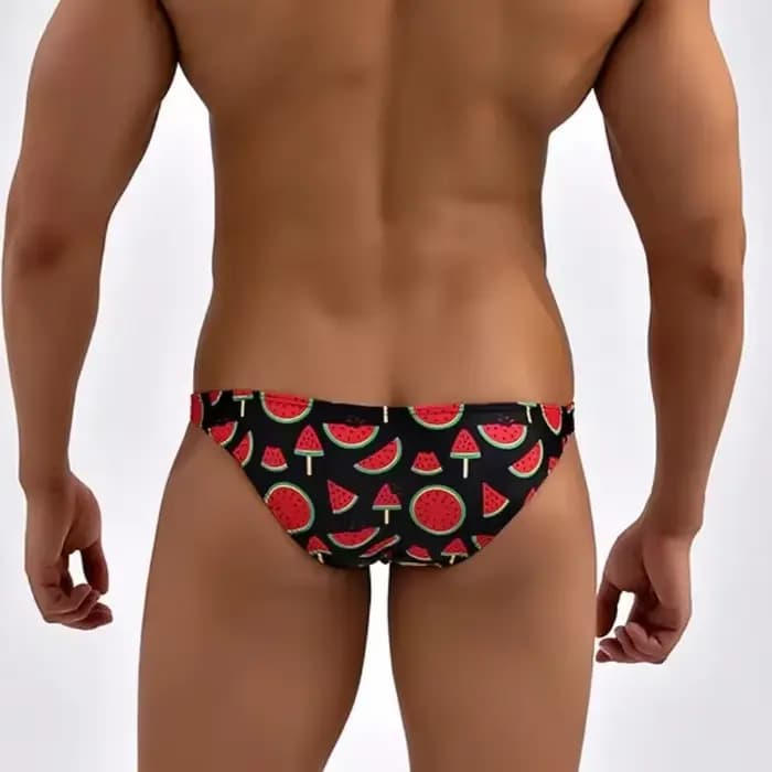 Mini maillots de bain hommes Micro Bikini hommes slip de bain taille Ultra basse demi hanches Pack Sexy maillot de bain maillot de bain homme maillots de bain