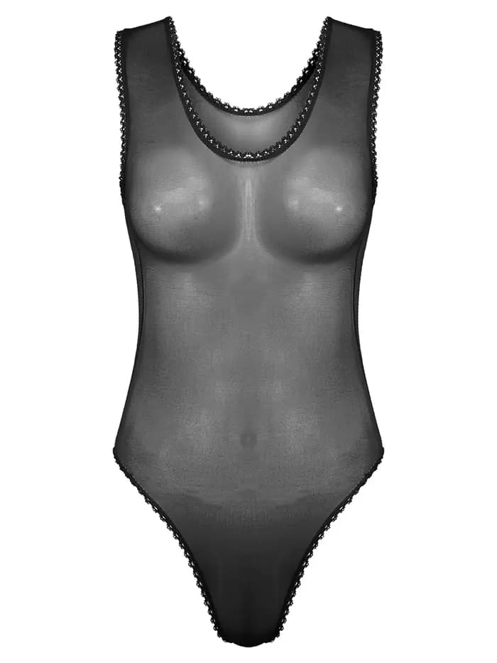 Maillot de bain transparent sans doublure pour femme