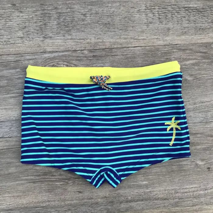 Nouveaux hommes enfants maillot de bain enfants rayé short de bain bébé garçons short de plage garçon pantalons maillots de bain enfants maillot de bain 2-12 ans