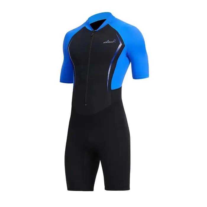 Shorty-Combinaison de Protection Solaire à Manches Courtes pour Homme