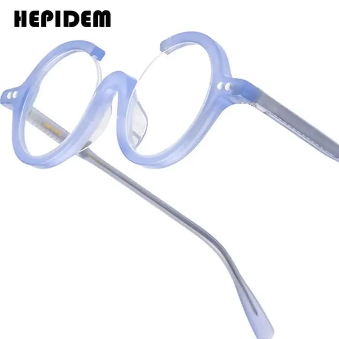 HEPIDEM acétate lunettes cadre hommes marque concepteur rond femmes Nerd