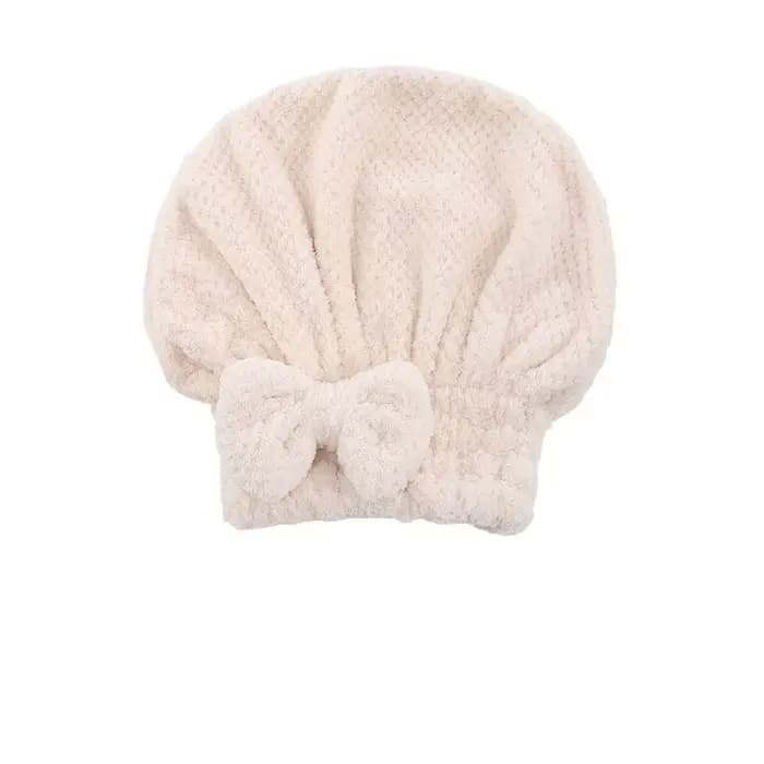 Serviette de bain à séchage rapide pour femmes, bonnet de serviette enveloppant avec nœud papillon,