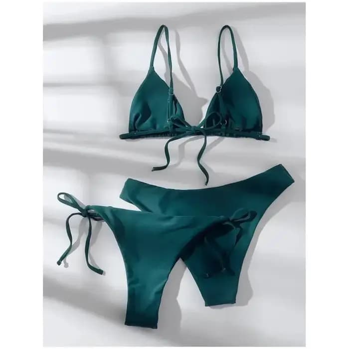 3 Pack deux bas Push Up Bikini ensembles maillot de bain pour femmes Sexy taille basse et moyenne trois pièces maillots de bain maillot de bain