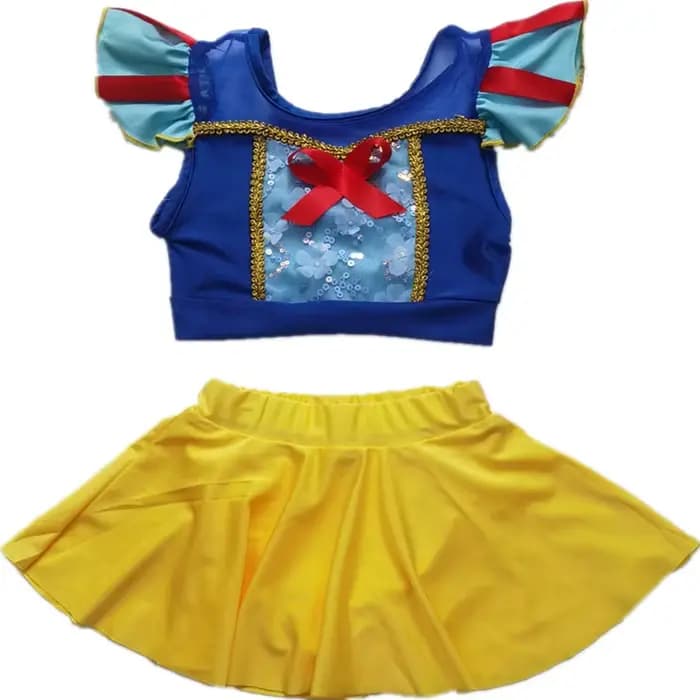 Maillots de bain princesse pour filles, design mignon, vêtements de plage pour enfants, taille 100-150, maillots de bain d'été pour enfants