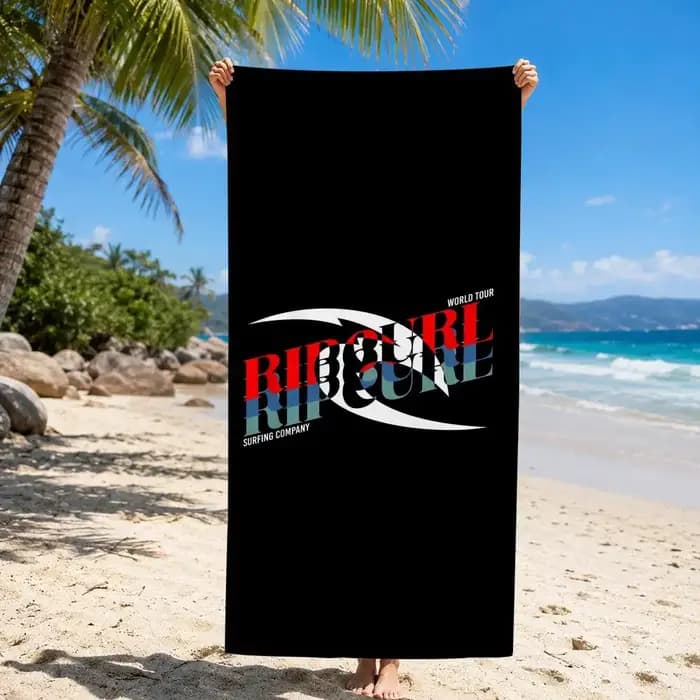 Serviette de bain en microfibre Surf R-Rip Curls pour la natation, le surf, le camping, unisexe, pour les vacances