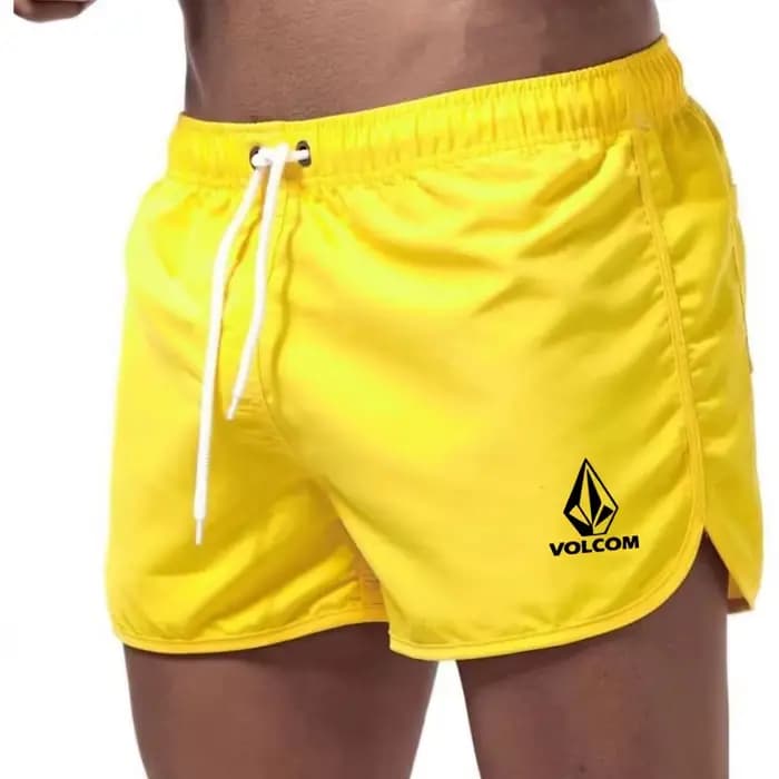 Maillot de bain court respirant et confortable pour hommes, avec cordon de serrage et poche, pour le surf, la plage et les activités estivales
