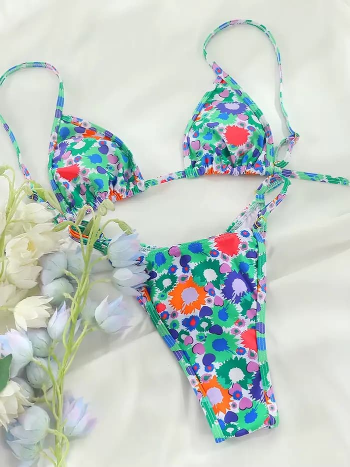 Bikini triangle imbibé pour femme