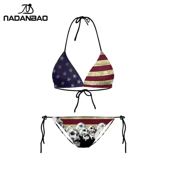 Plavky-Bikini imprimé pour femme