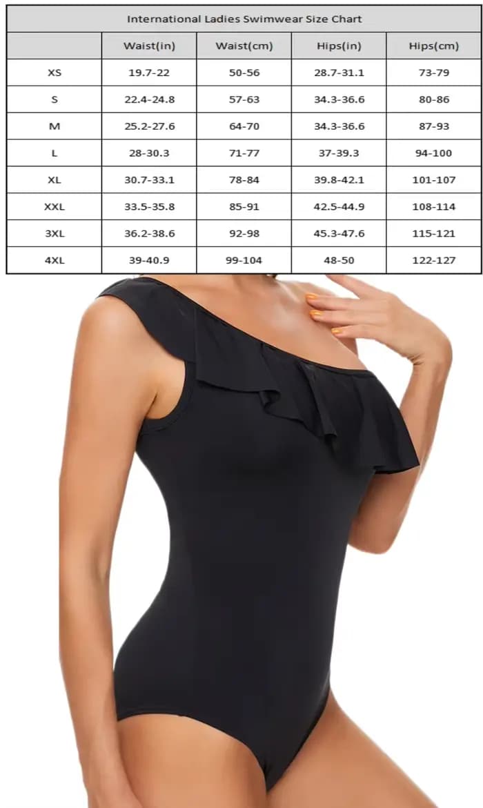 Maillot de bain menstruel asymétrique