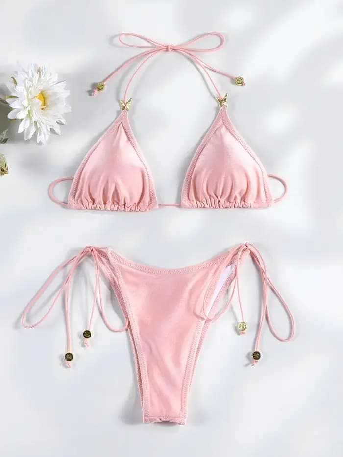 Maillot de bain triangle rose Rinabe 2026