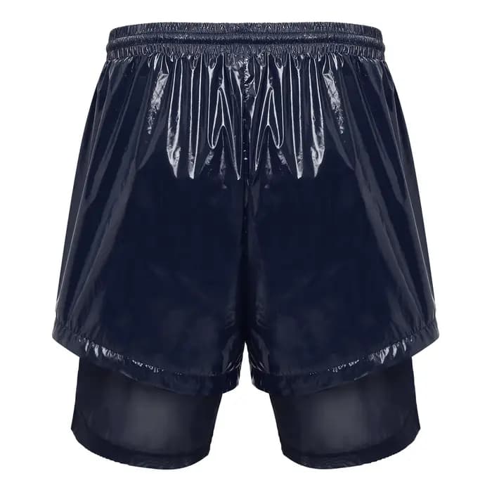Maillot de bain pour homme à séchage rapide, short de bain 2-en-1 avec doublure intérieure, maillot de bain double couche, short de compression avec poches