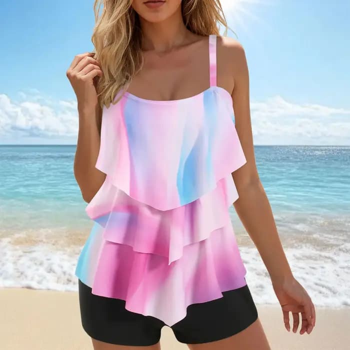 Ensembles de bikinis taille haute pour femmes