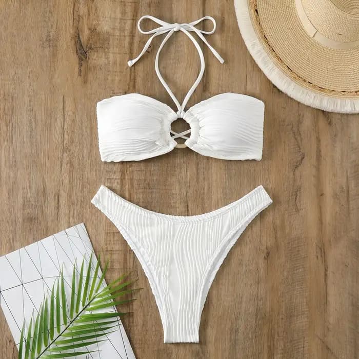 Maillot de bain blanc pour femmes