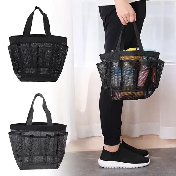 Sacs de bain de douche en maille de grande capacité