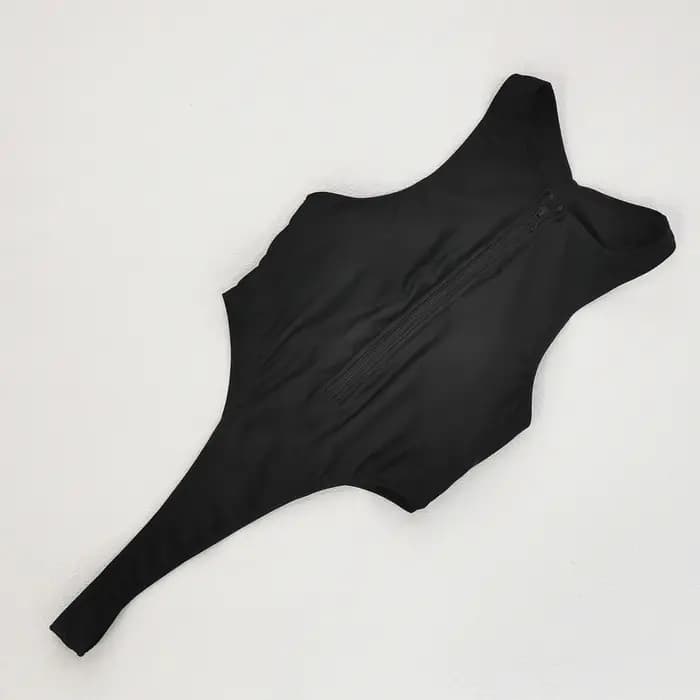 Maillot de bain une pièce de luxe pour femme avec fermeture éclair frontale