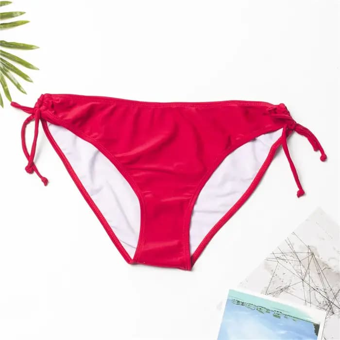 Bandage Floral Bikini de base Tanga Bikinis brésiliens femmes bas 2025 Sexy maillot de bain