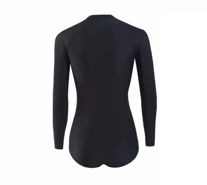 Ins maillot de bain femme été conservateur à manches longues Surf costume une pièce