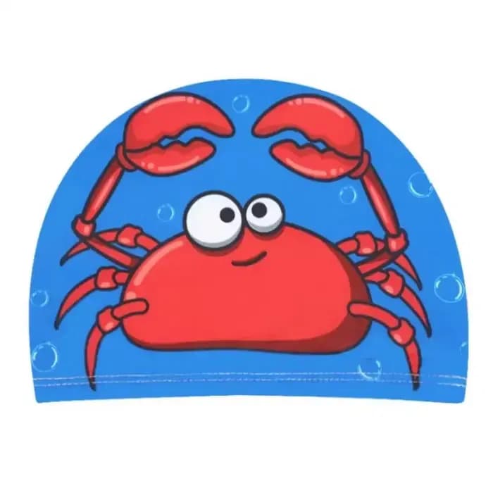 Bonnet de bain pour enfants, tissu élastique, dessin animé mignon pour cheveux longs, jolis enfants, protège les oreilles, chapeau de piscine pour garçons et filles