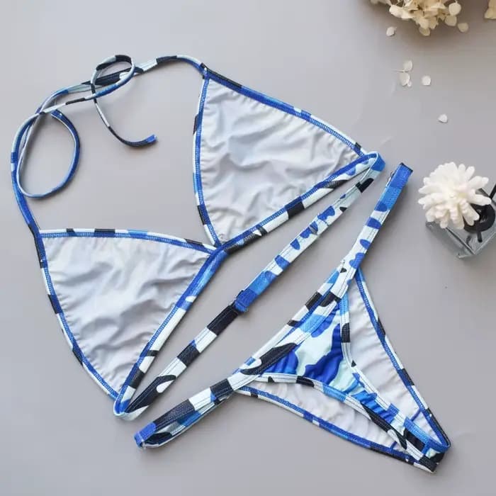 Circyy Bikini ensemble femmes Sexy Camouflage maillot de bain deux pièces tongs dos nu maillot de bain pour femme bain été 2025 mode maillots de bain