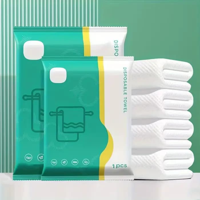 Lot de 1 serviette de bain jetable portable, plus grande et plus épaisse, emballée individuellement, confortable pour le bain, très absorbante, adaptée aux voyages d'affaires, à la maison, à la salle