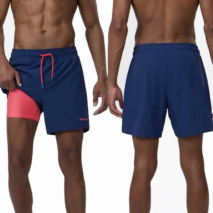 Le dernier short de bain homme doublure respirante 2 in1