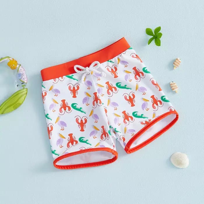 Shorts de bain pour bébés garçons de 0 à 4 ans, imprimé requin, extensibles, à séchage rapide, maillots de bain pour tout-petits, maillots de bain pour enfants
