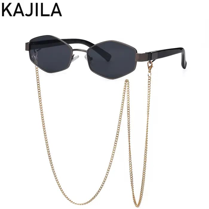 Lunettes De soleil hexagonales à petite monture pour femmes
