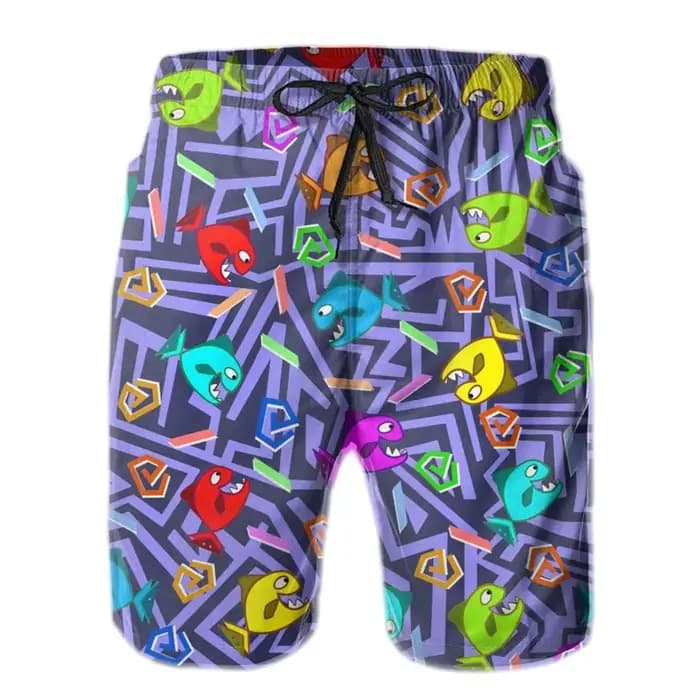 Short de plage graphique des années 80 et 90 pour hommes, maillot de bain pour enfants garçons, séch