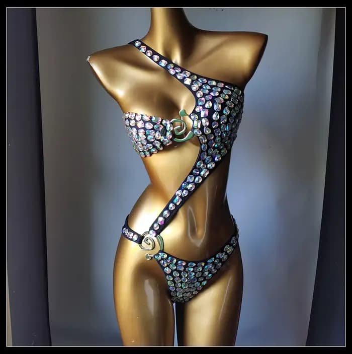 2025 nouvelle mode maillot de bain bar bikinidiamond bikini barre de cristal