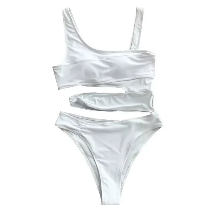 Maillot de bain une pièce blanc