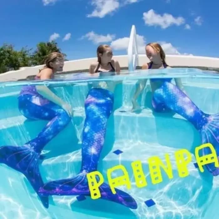 Nouveau enfants adulte natation queue de sirène fille maman Cosplay sirène Costume enfants fête cadeau fantaisie maillot de bain avec Monofin Fin