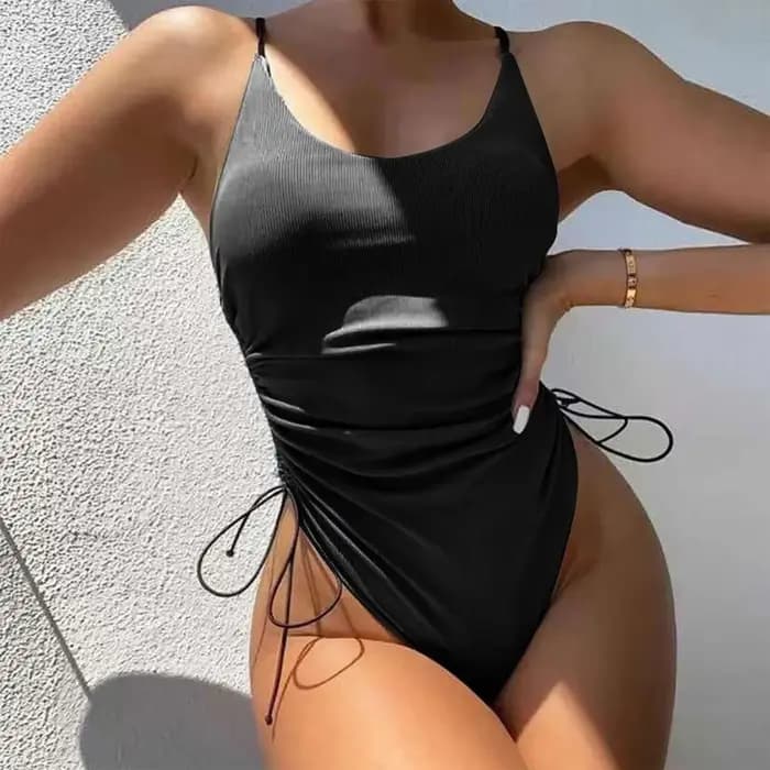 Maillot de bain une pièce, sexy, bandage, pour femmes, push-up, à bretelles, monokini, vêtements de