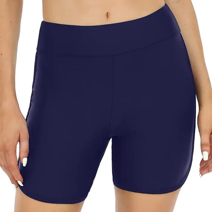 Short de bain taille haute pour femmes, bas de maillot de bain, bas de maillot de bain conservateur, bas de surf