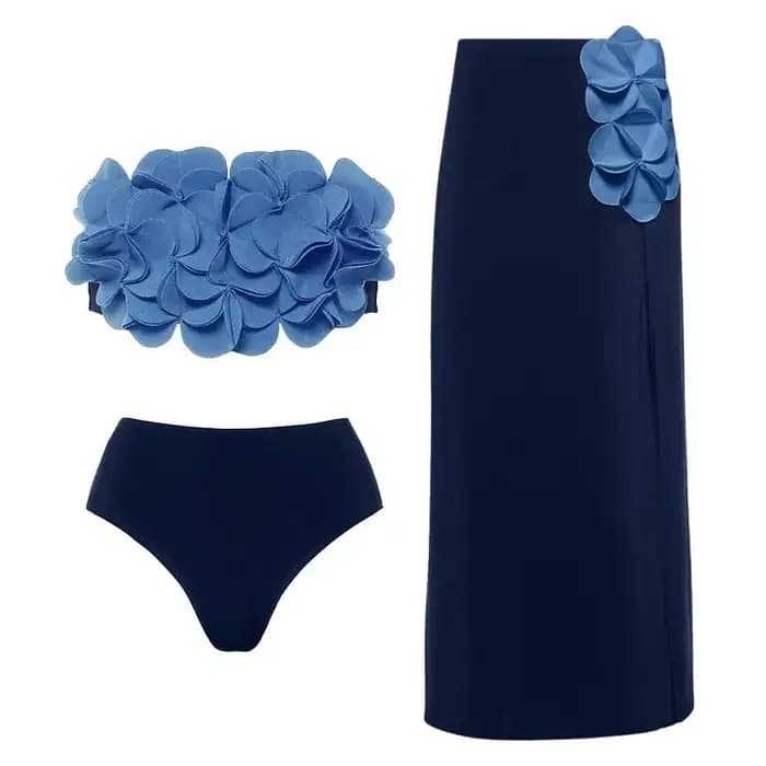 Nouveau Maillot de Bain Une Pièce Rétro 2026 avec Jupe et Bretelles Imprimé Floral pour Femme