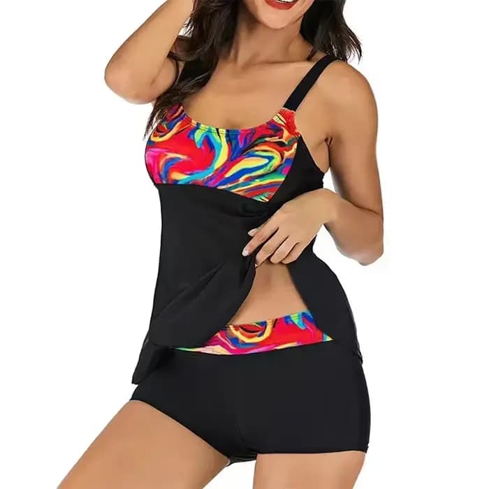 Maillot de bain deux pièces imprimé