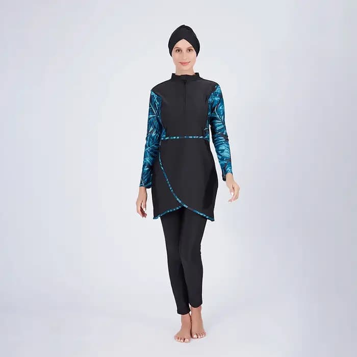 Maillot de bain musulman à manches longues pour femme