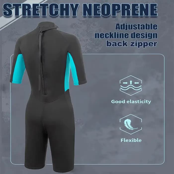 Shorty combinaison femmes 3mm néoprène une pièce Sport maillots de bain dos fermeture éclair