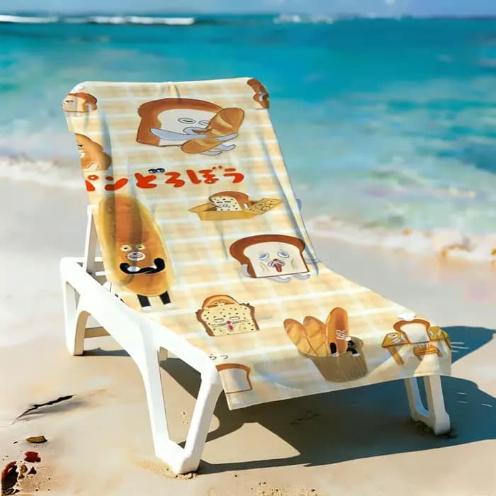 Serviette de bain en microfibre à séchage rapide Cartoon B-Bread Thiefs pour la natation