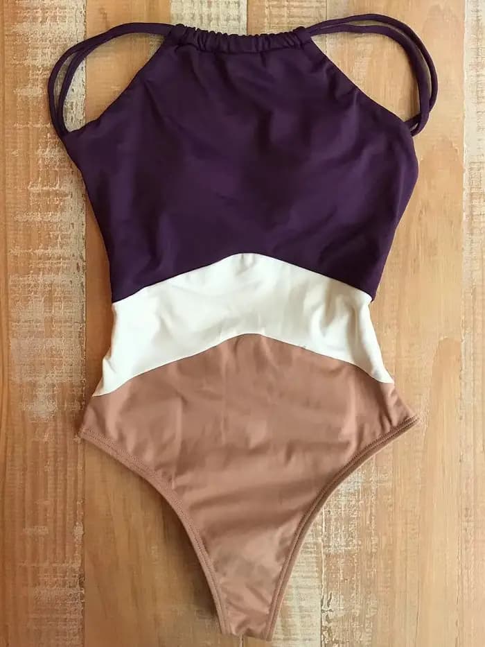 Maillot de bain une pièce en Patchwork