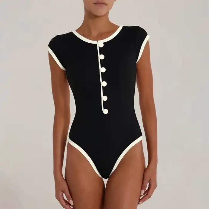 Bikini une pièce maillot de bain 2026 Vintage rétro maillots de bain femmes maillot de bain zippé maillot de bain maillots de bain Monokini femme maillot de bain
