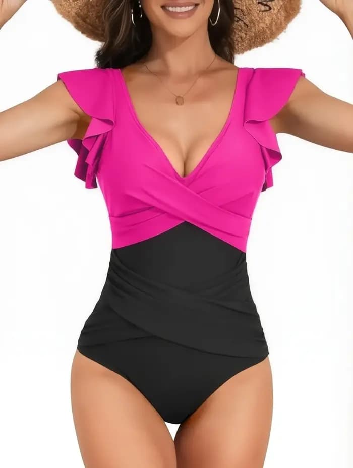 Maillot de bain sexy à volants 2026