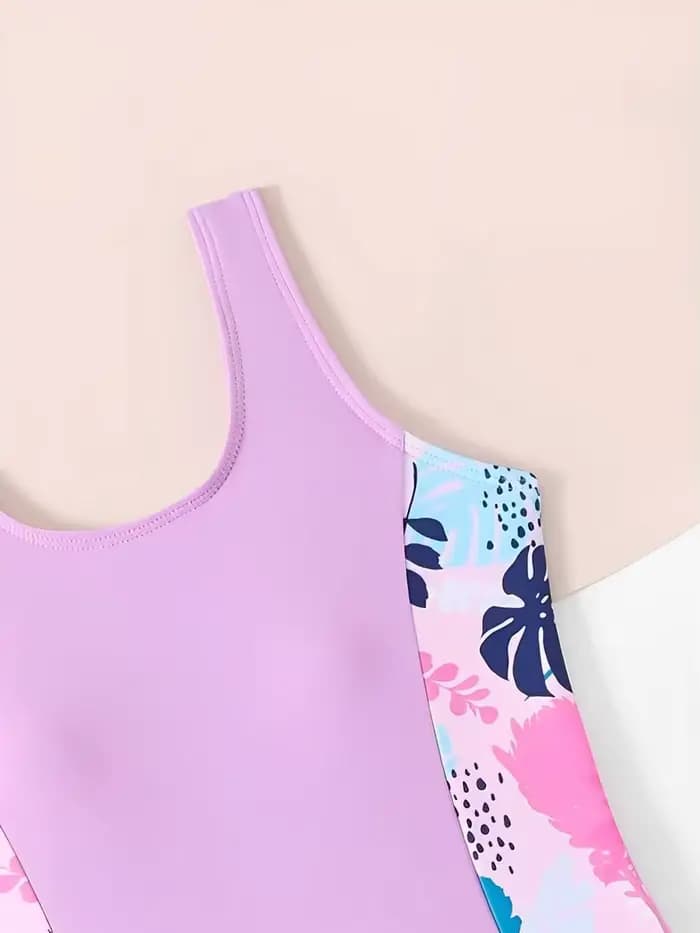 Maillot de bain une pièce avec short pour filles 2026 – Tenue