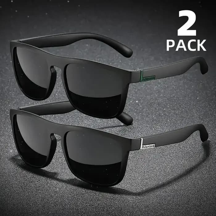 Lunettes de soleil carrées polarisées pour hommes et femmes
