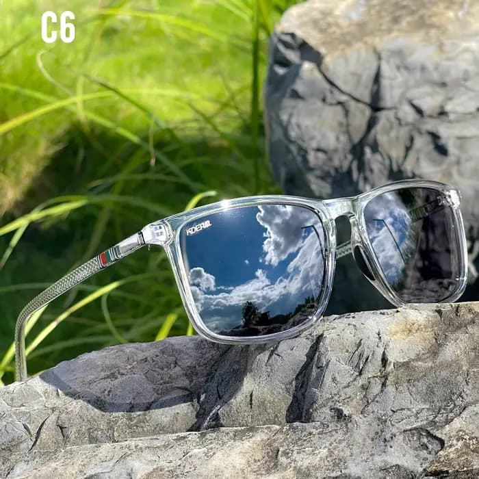 Lunettes de soleil polarisées KDEAM taille XL extra large pour hommes